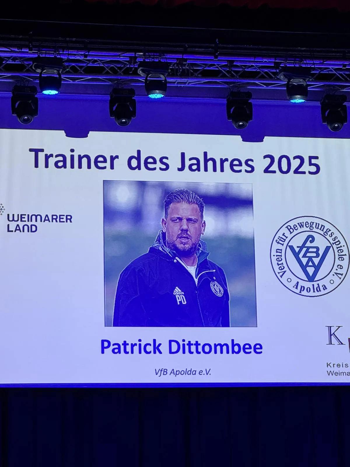 Patrick Dittombee Trainer des Jahres 2025