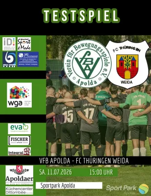 (1M) Zweiter Härtetest der Vorbereitung – Thüringenligist zu Gast im Sportpark