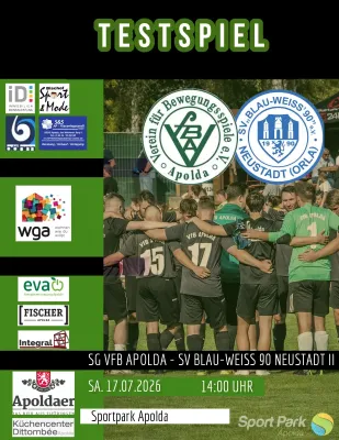 (1M) Dritter Test der Vorbereitung - Neustadt II zu Gast im Sportpark