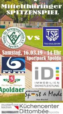 16.03.2019 VfB Apolda vs. SG TSG Kaulsdorf
